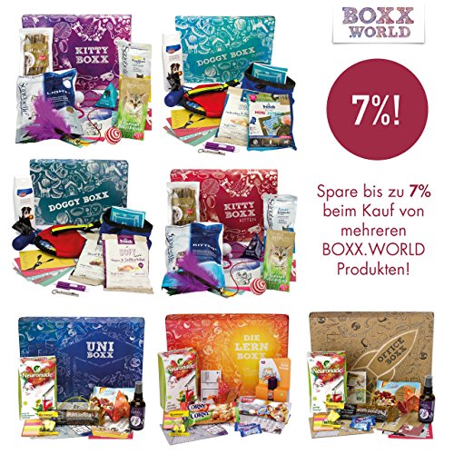 Doggy-Boxx (13 Teile) Geschenk für Hunde & Hundefreunde – Geschenkbox mit Hundespielzeug, Pflegeprodukten, Hundefutter, praktischen Tipps und Utensilien (Doggy-Boxx) - 7